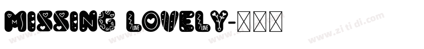 Missing lovely字体转换